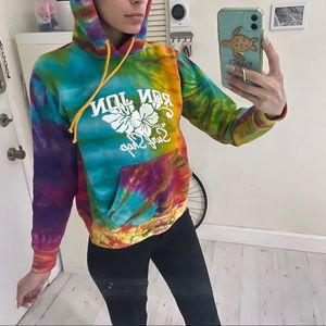 Ron Jon surf shop tie dye hoodie sweatshirt